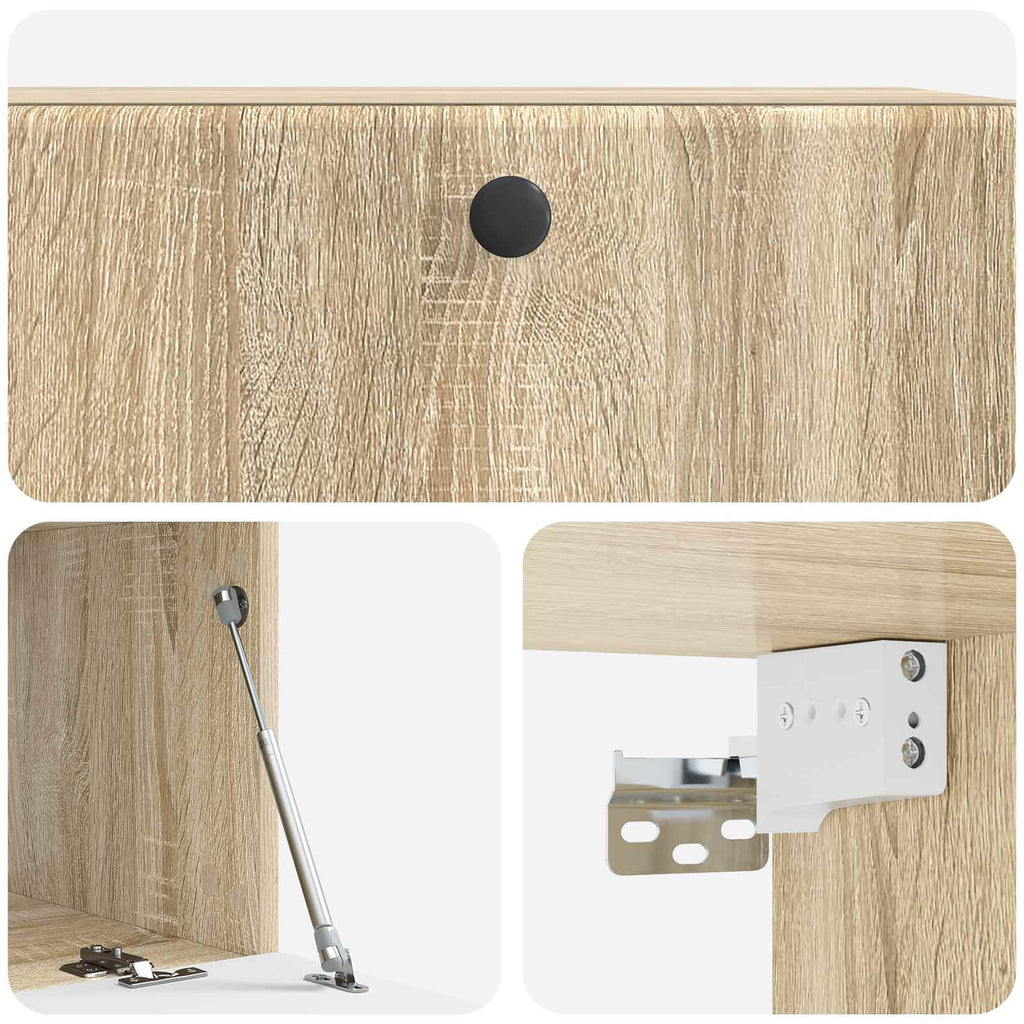 vidaXL Szafka RTV montowana na ścianie 78,5 x 41 x 30 cm dąb Sonoma