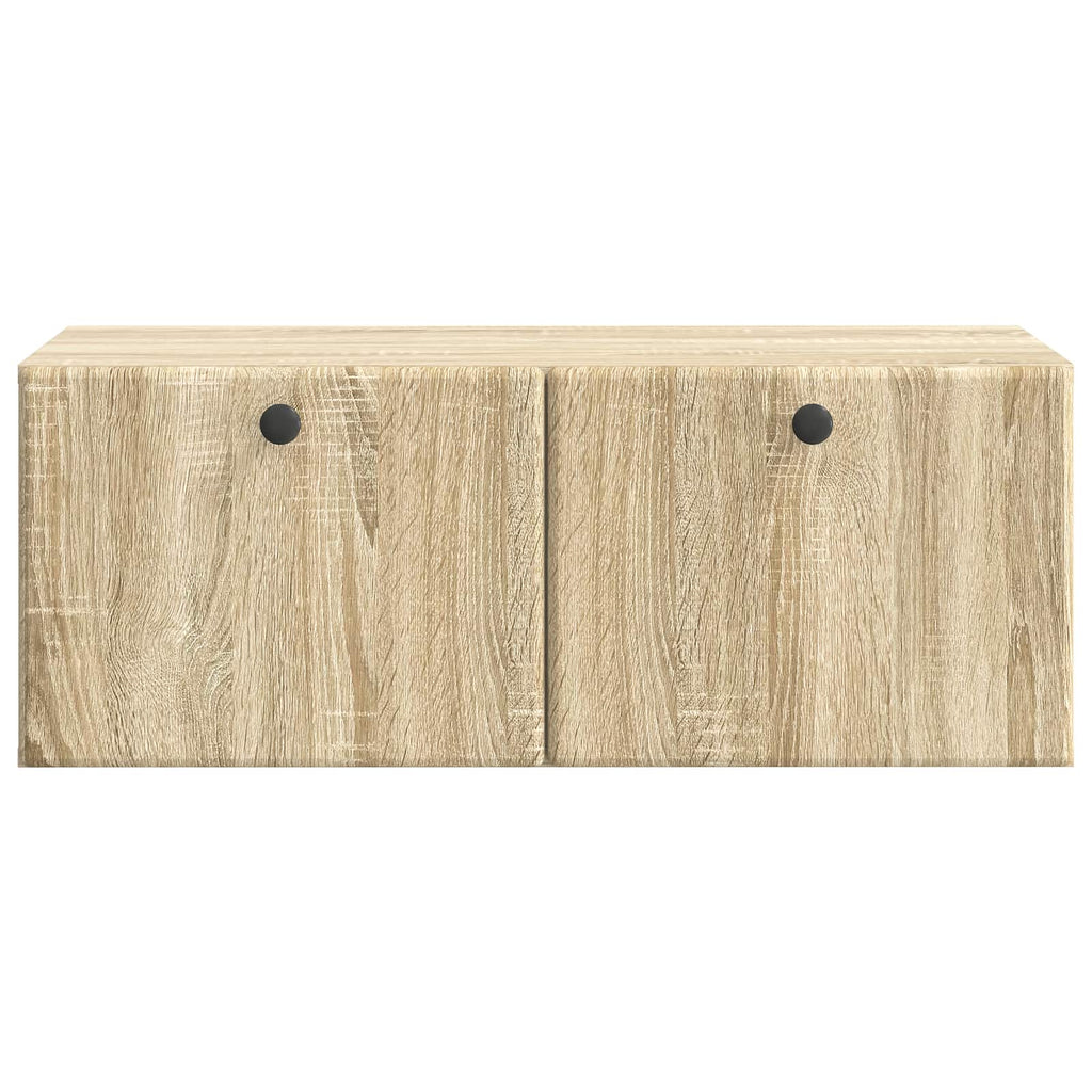 vidaXL Szafka RTV montowana na ścianie 78,5 x 41 x 30 cm dąb Sonoma
