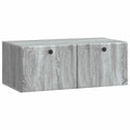 vidaXL Szafka RTV montowana na ścianie 78,5 x 41 x 30 cm Szary Sonoma
