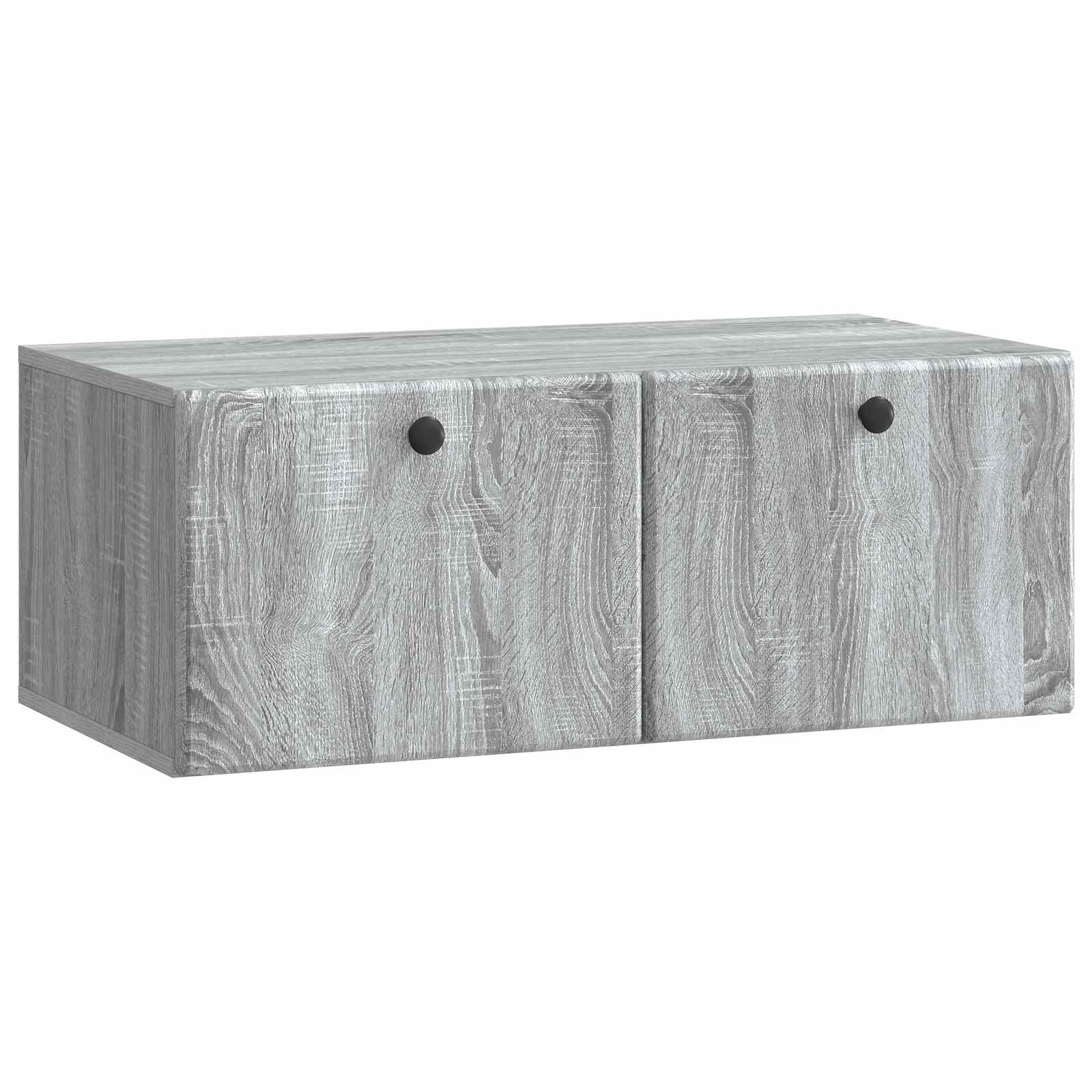 vidaXL Szafka RTV montowana na ścianie 78,5 x 41 x 30 cm Szary Sonoma