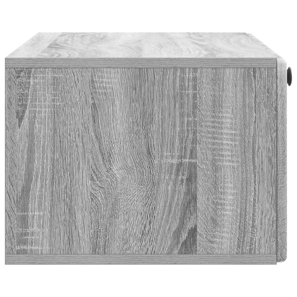 vidaXL Szafka RTV montowana na ścianie 78,5 x 41 x 30 cm Szary Sonoma