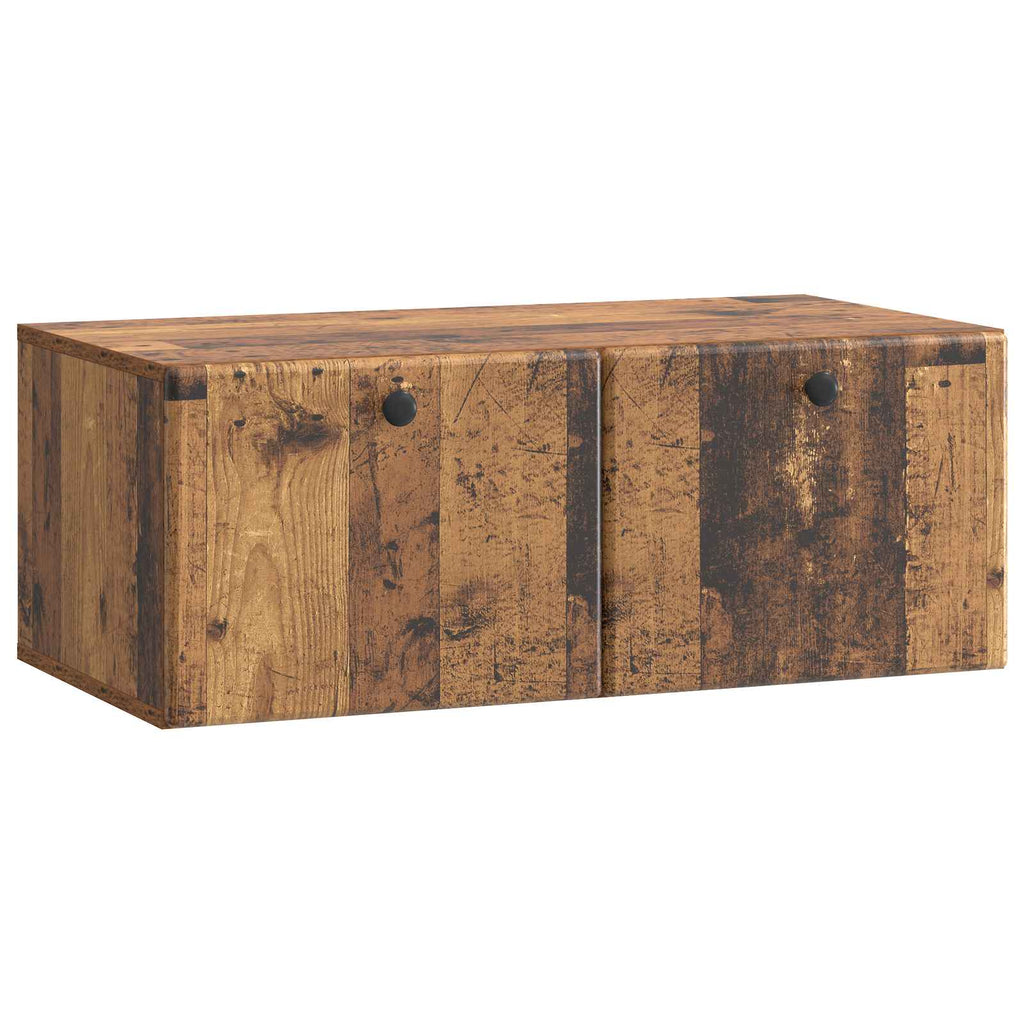 vidaXL Szafka RTV montowana na ścianie 78,5 x 41 x 30 cm Stare drewno