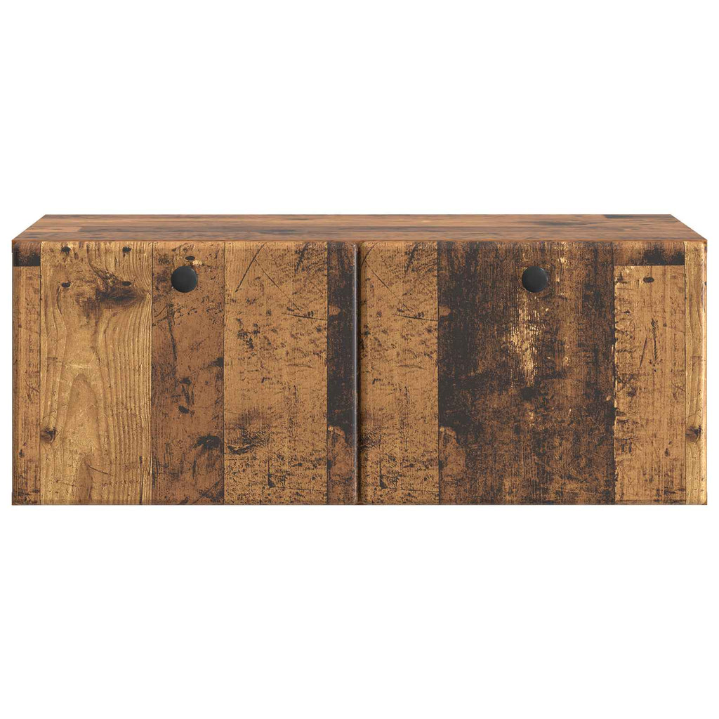 vidaXL Szafka RTV montowana na ścianie 78,5 x 41 x 30 cm Stare drewno