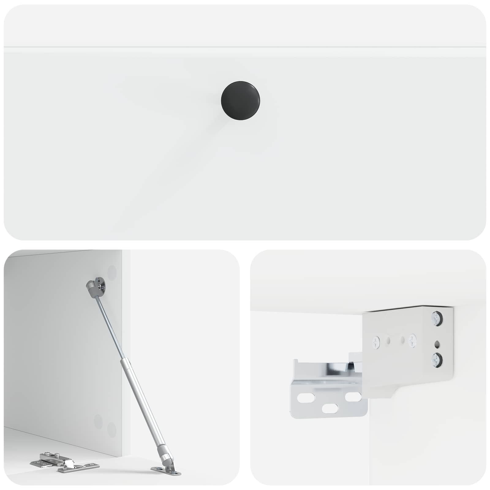 vidaXL Szafka RTV montowana na ścianie 98 x 41 x 30 cm Biały