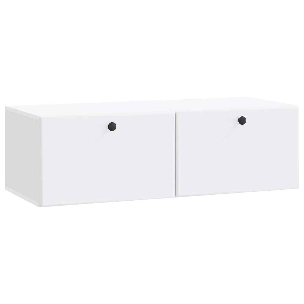 vidaXL Szafka RTV montowana na ścianie 98 x 41 x 30 cm Biały