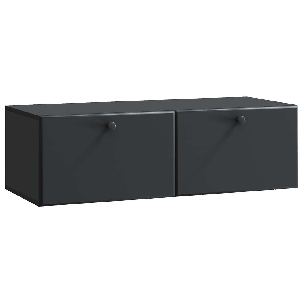 vidaXL Szafka RTV montowana na ścianie 98 x 41 x 30 cm Czarny