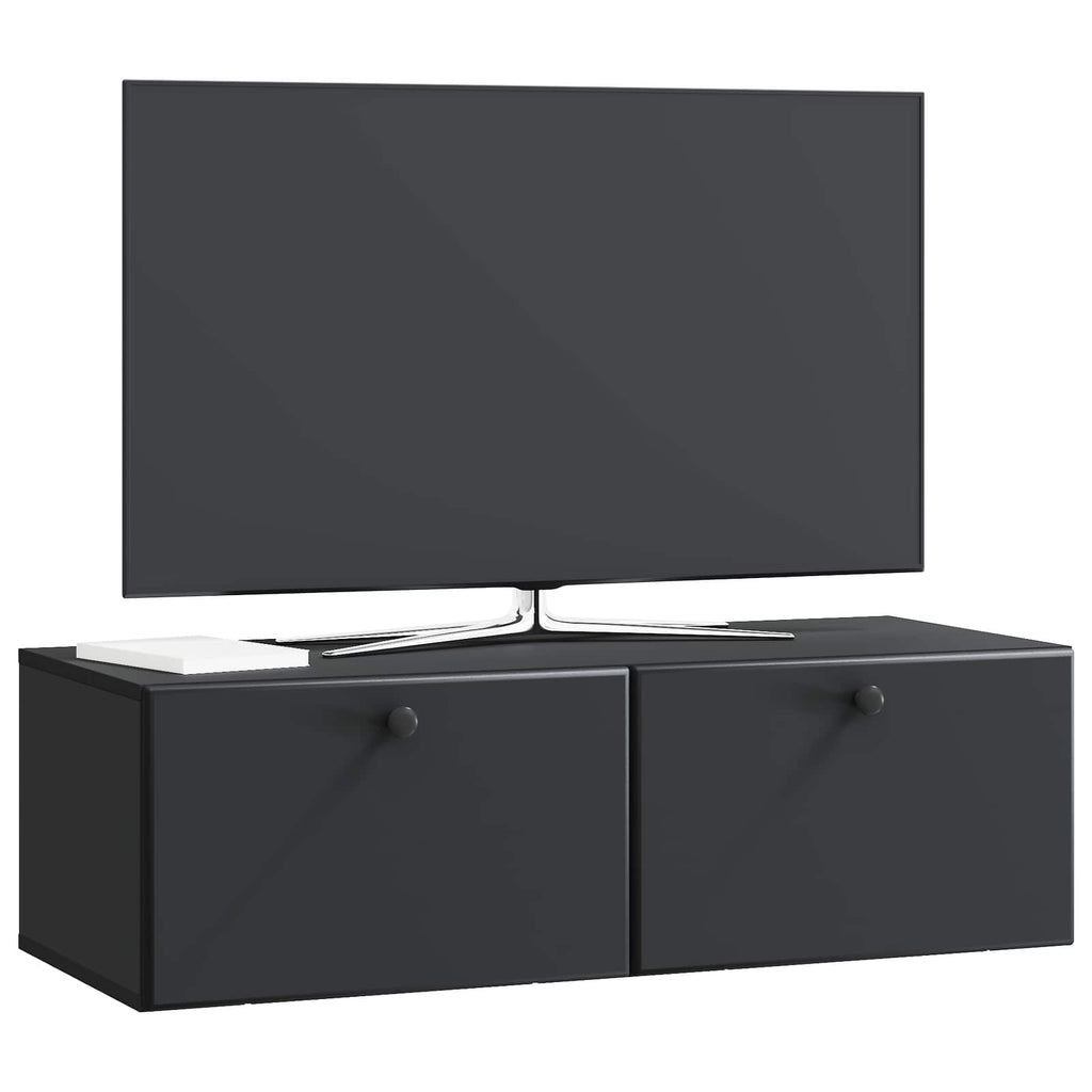 vidaXL Szafka RTV montowana na ścianie 98 x 41 x 30 cm Czarny
