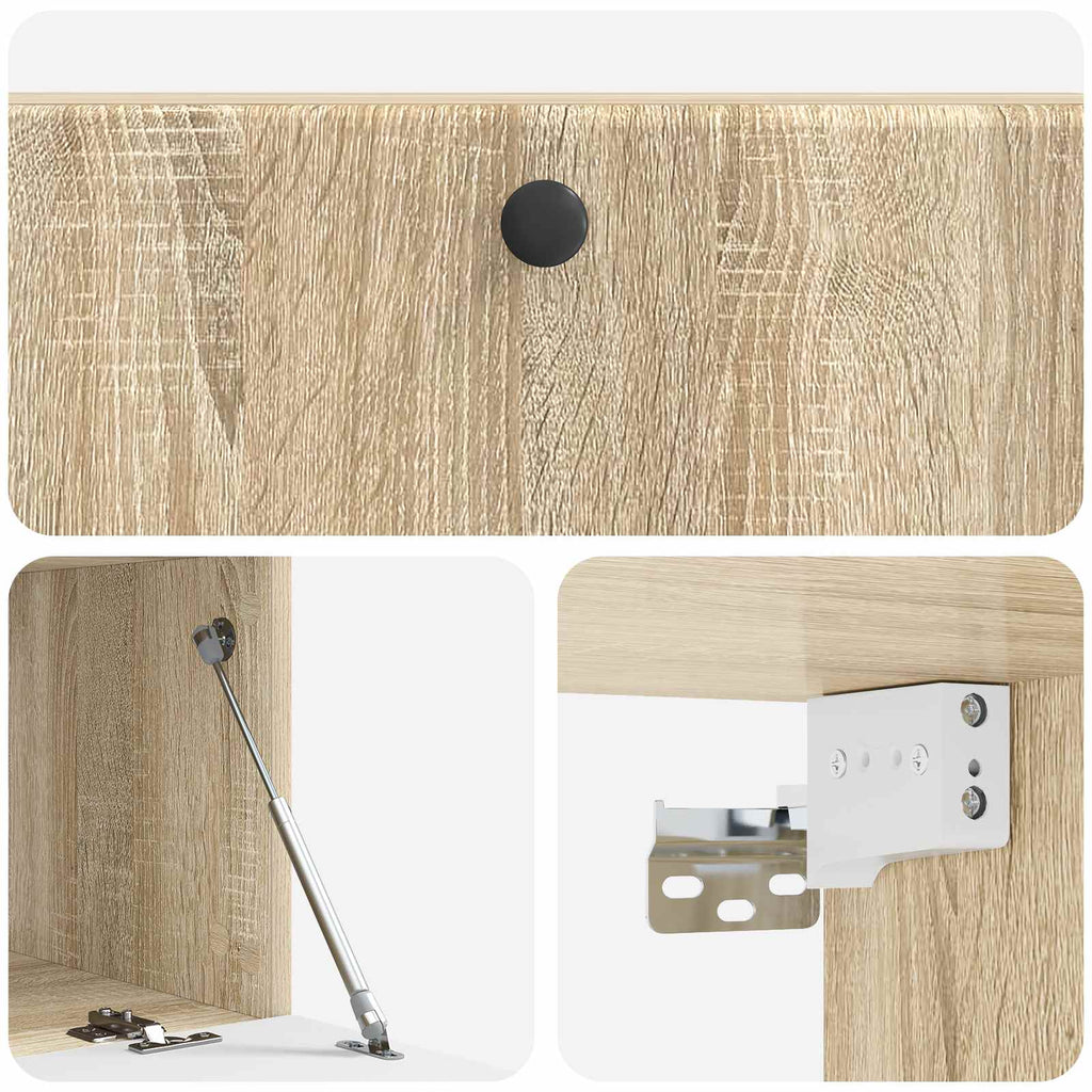 vidaXL Szafka RTV montowana na ścianie 98 x 41 x 30 cm dąb Sonoma
