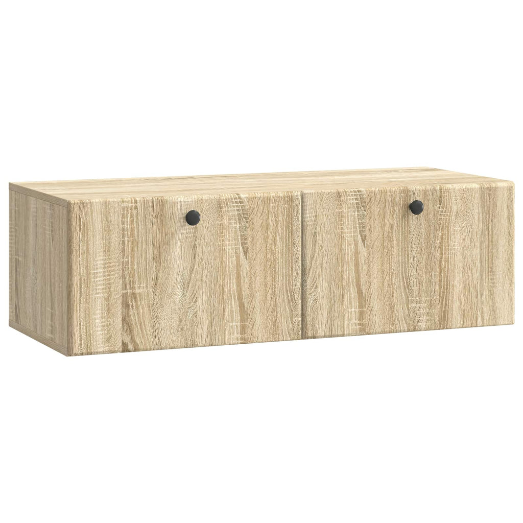 vidaXL Szafka RTV montowana na ścianie 98 x 41 x 30 cm dąb Sonoma