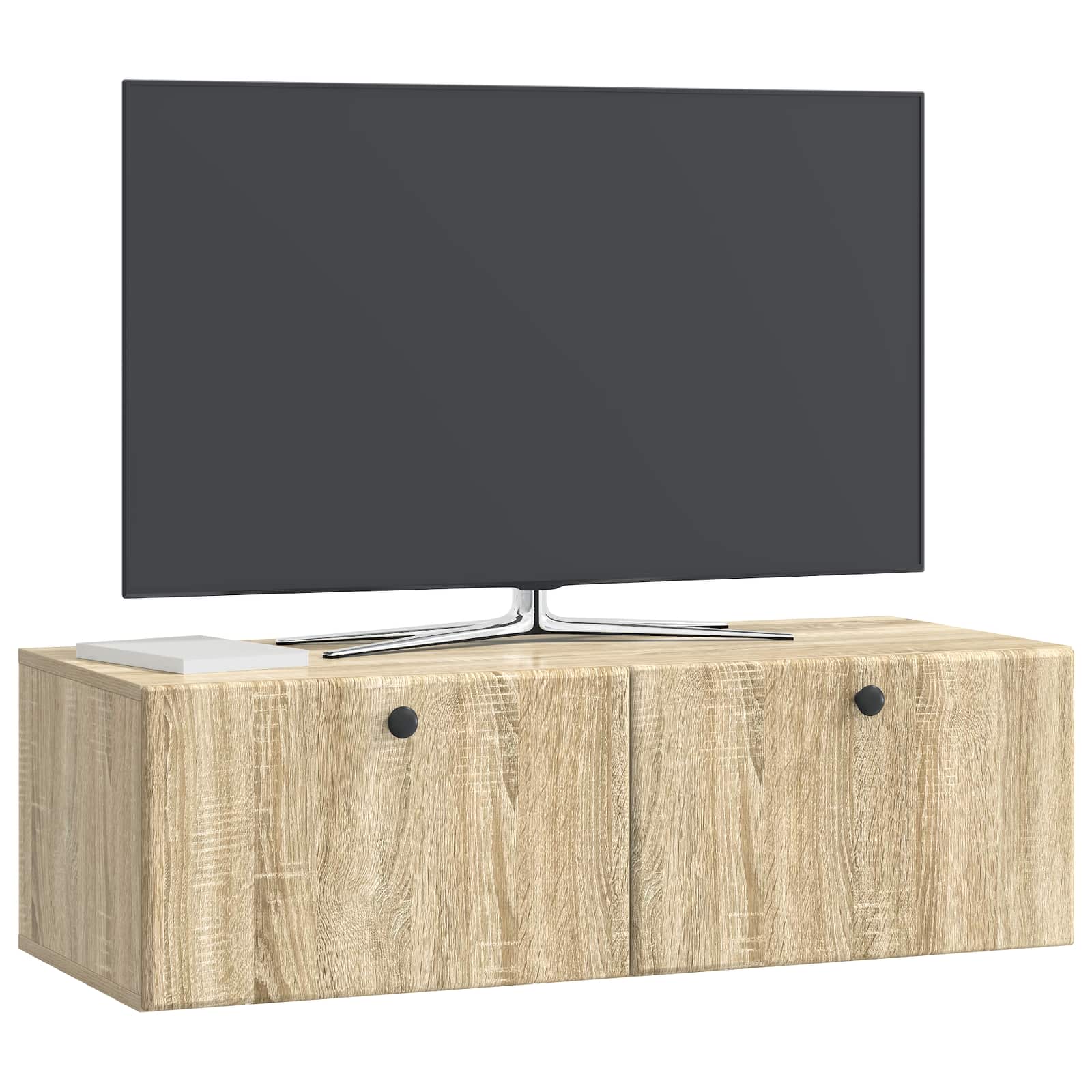 vidaXL Szafka RTV montowana na ścianie 98 x 41 x 30 cm dąb Sonoma