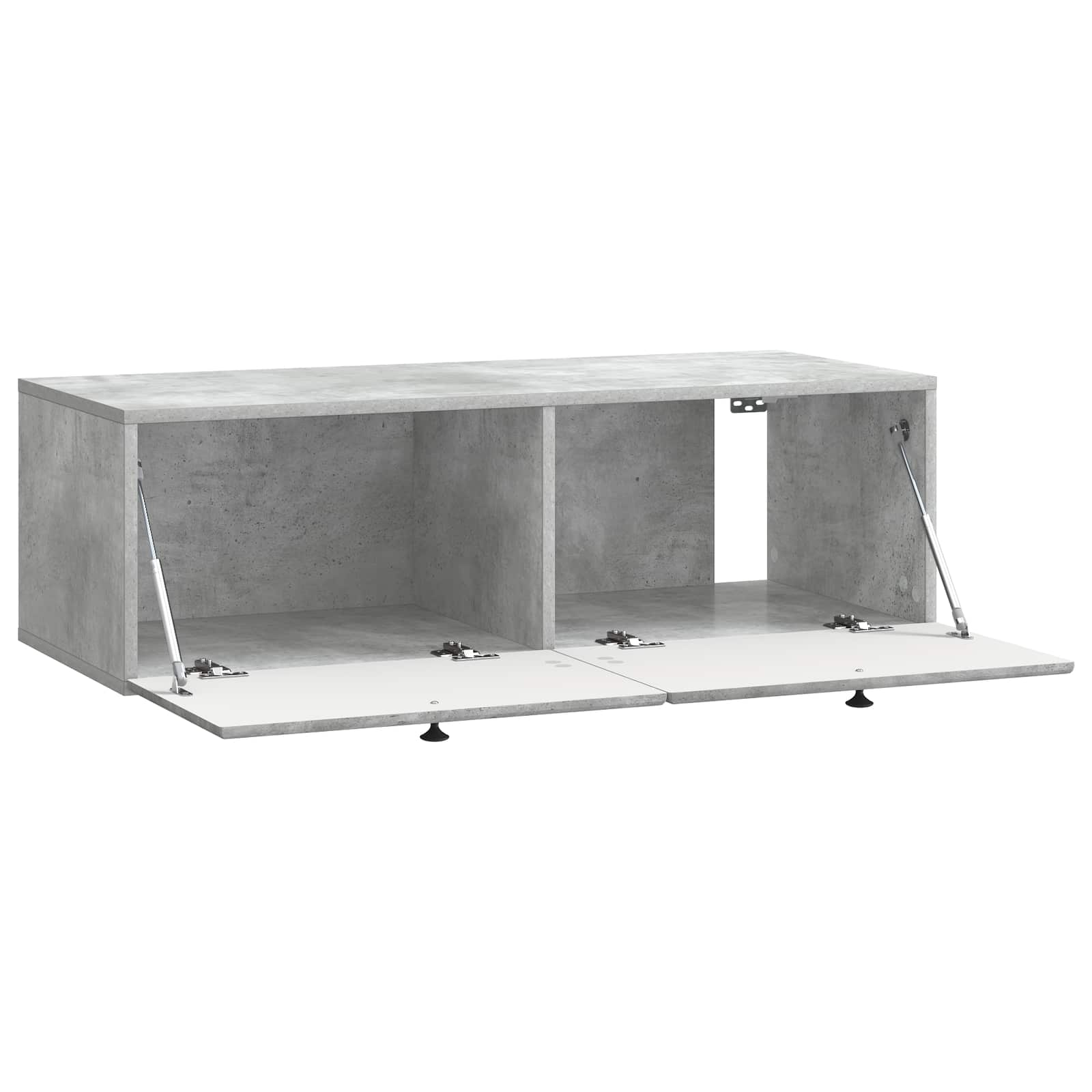 vidaXL Szafka RTV montowana na ścianie 98 x 41 x 30 cm Betonowy szary