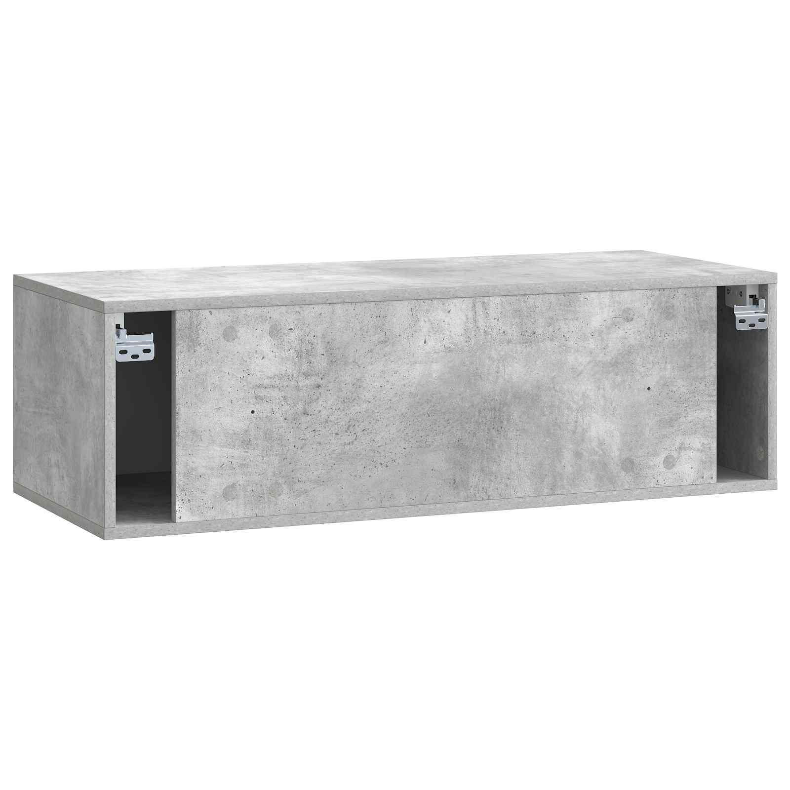 vidaXL Szafka RTV montowana na ścianie 98 x 41 x 30 cm Betonowy szary