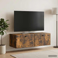 vidaXL Szafka RTV montowana na ścianie 98 x 41 x 30 cm Dąb wędzony