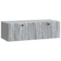 vidaXL Szafka RTV montowana na ścianie 98 x 41 x 30 cm Szary Sonoma