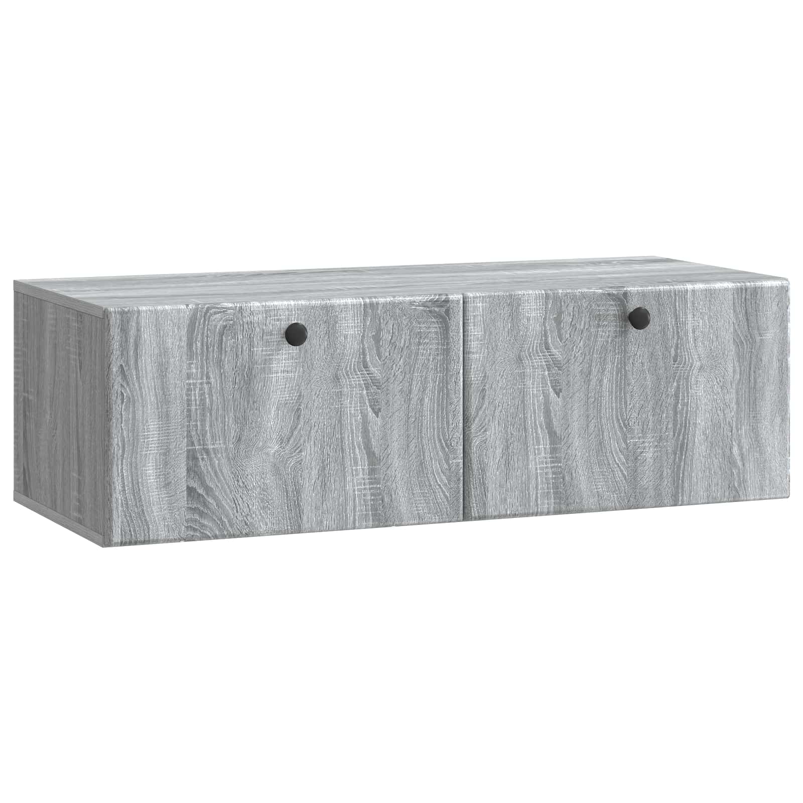 vidaXL Szafka RTV montowana na ścianie 98 x 41 x 30 cm Szary Sonoma