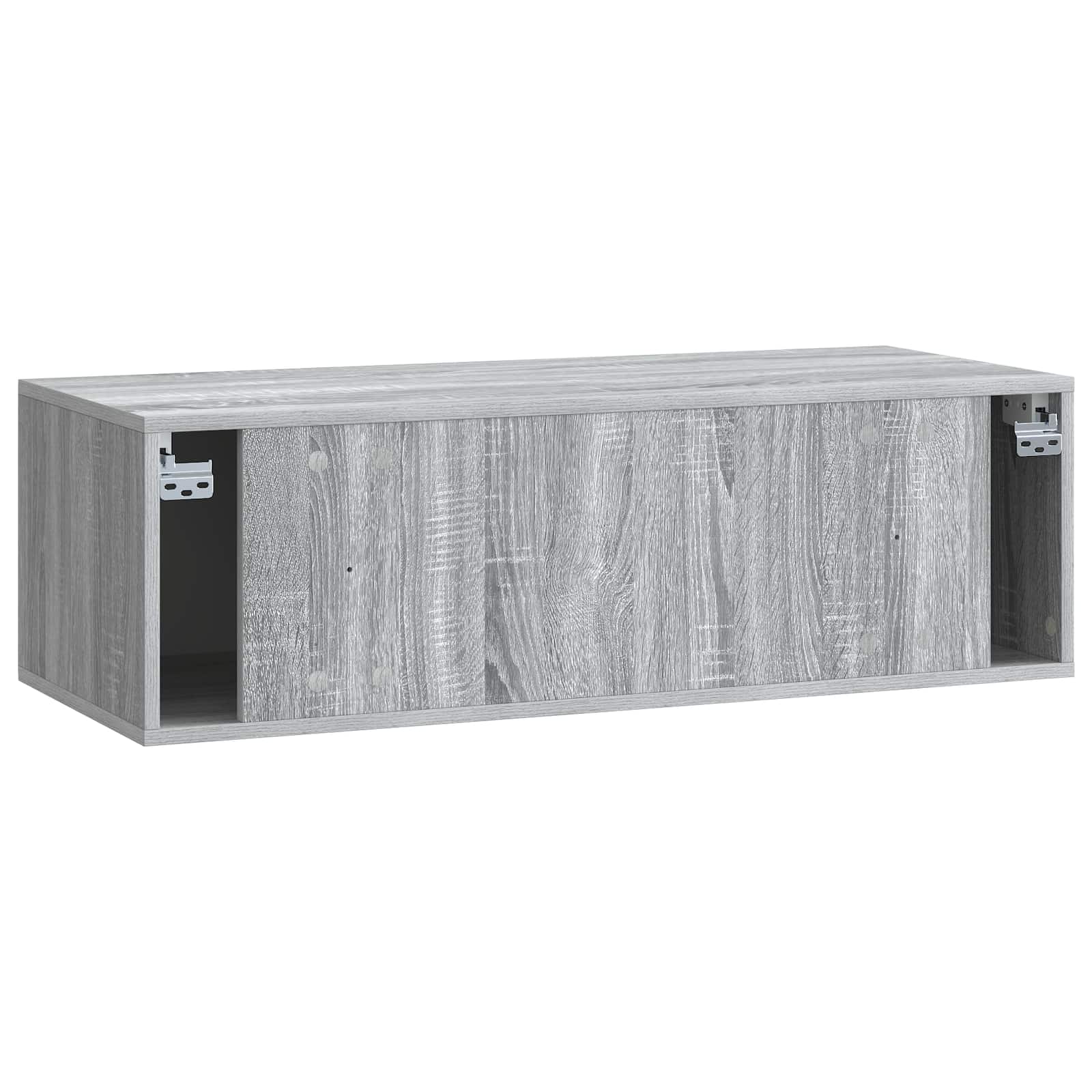 vidaXL Szafka RTV montowana na ścianie 98 x 41 x 30 cm Szary Sonoma
