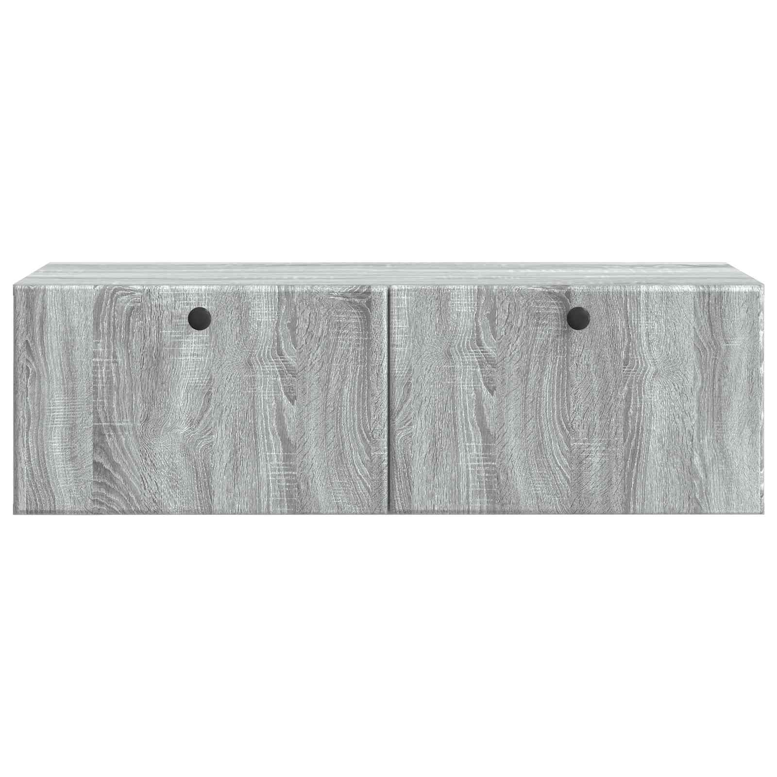 vidaXL Szafka RTV montowana na ścianie 98 x 41 x 30 cm Szary Sonoma