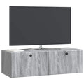 vidaXL Szafka RTV montowana na ścianie 98 x 41 x 30 cm Szary Sonoma