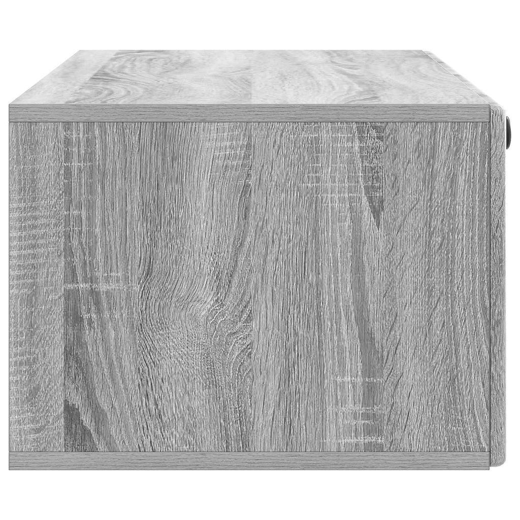 vidaXL Szafka RTV montowana na ścianie 98 x 41 x 30 cm Szary Sonoma