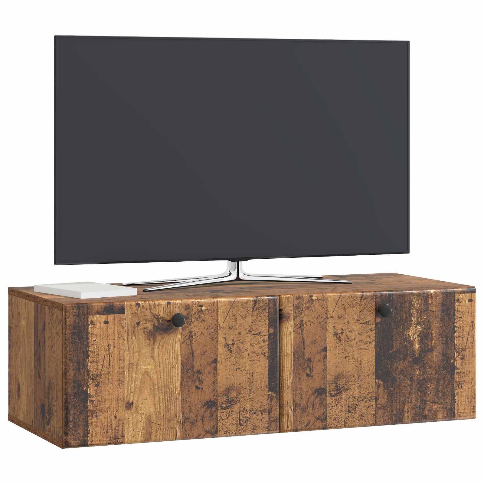 vidaXL Szafka RTV montowana na ścianie 98 x 41 x 30 cm Stare drewno