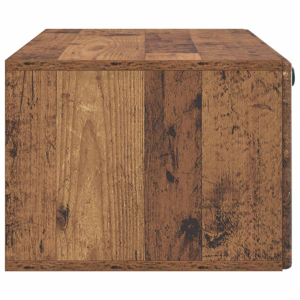 vidaXL Szafka RTV montowana na ścianie 98 x 41 x 30 cm Stare drewno