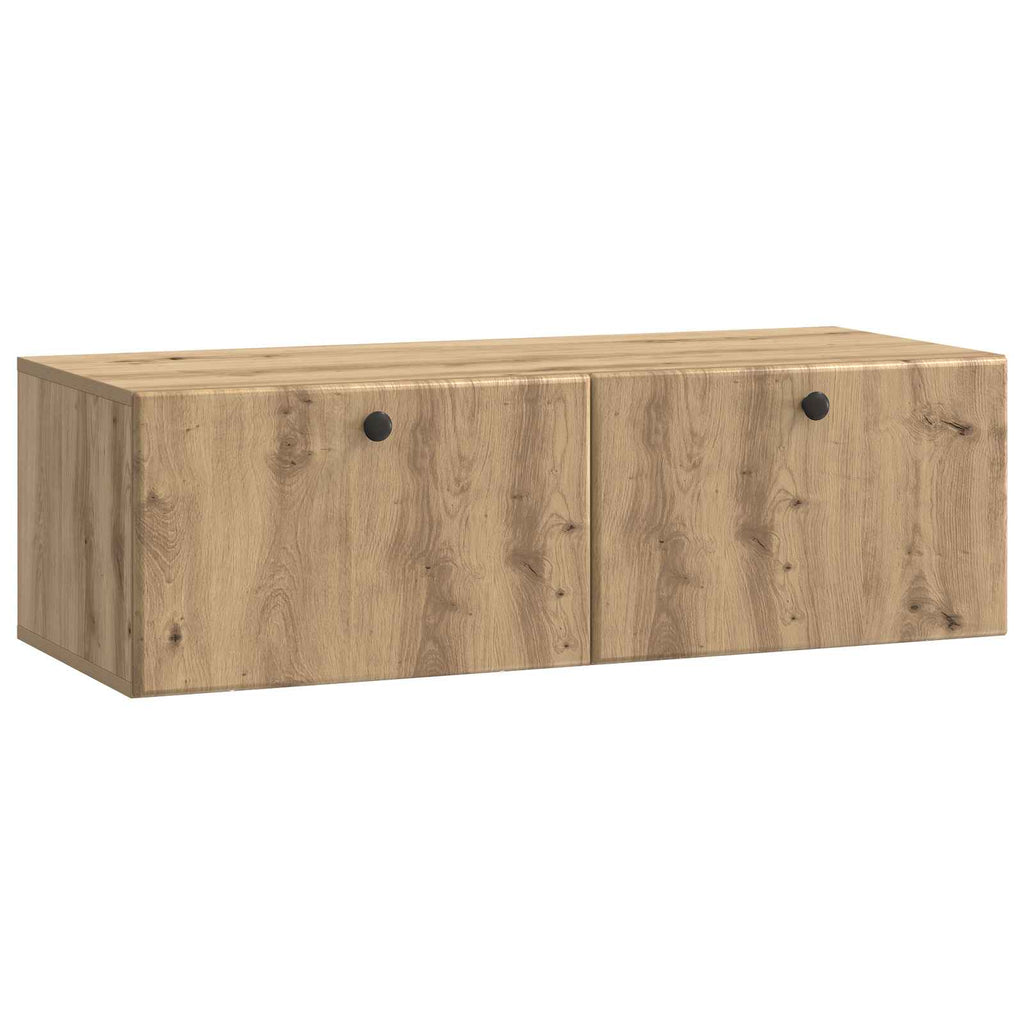 vidaXL Szafka RTV montowana na ścianie 98 x 41 x 30 cm Dąb artisan