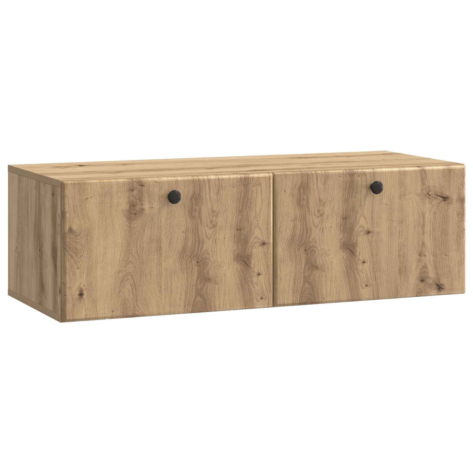 vidaXL Szafka RTV montowana na ścianie 98 x 41 x 30 cm Dąb artisan