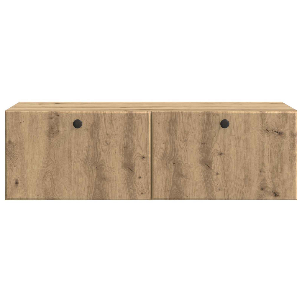 vidaXL Szafka RTV montowana na ścianie 98 x 41 x 30 cm Dąb artisan