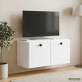vidaXL Szafka RTV montowana na ścianie 59,5 x 31 x 30 cm Biały
