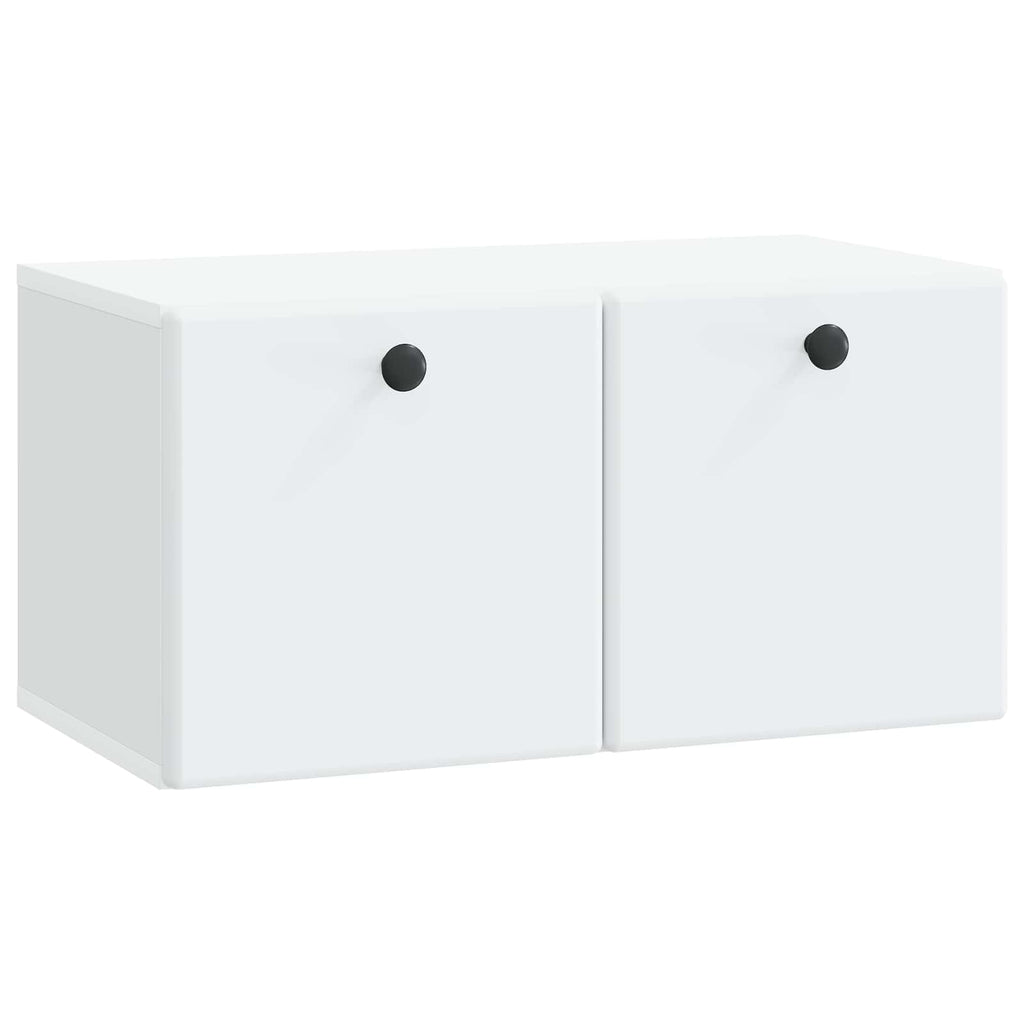 vidaXL Szafka RTV montowana na ścianie 59,5 x 31 x 30 cm Biały