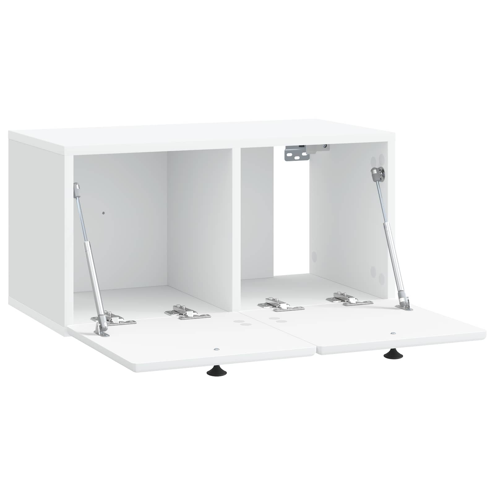 vidaXL Szafka RTV montowana na ścianie 59,5 x 31 x 30 cm Biały