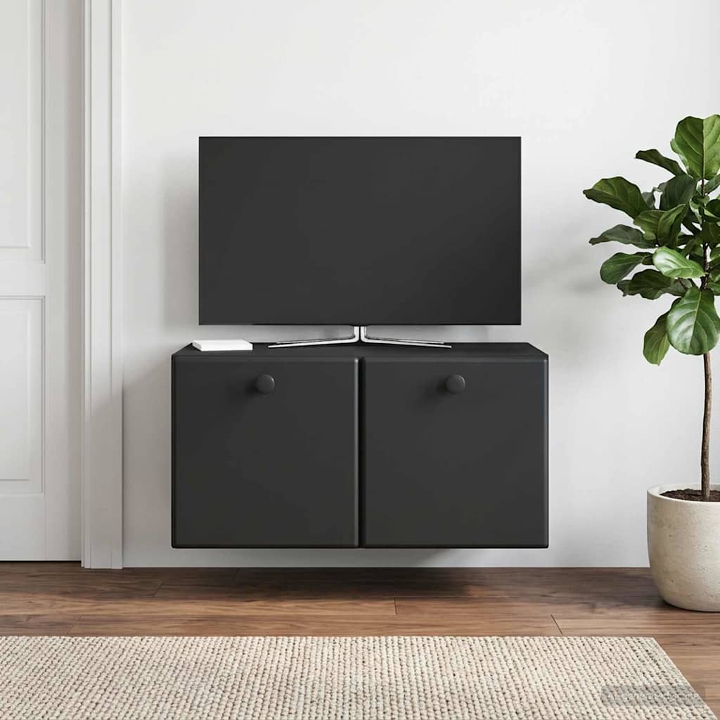 vidaXL Szafka RTV montowana na ścianie 59,5 x 31 x 30 cm Czarny