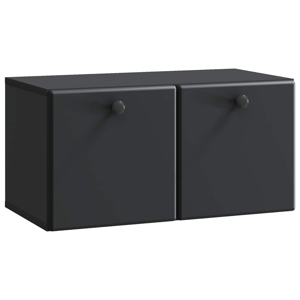 vidaXL Szafka RTV montowana na ścianie 59,5 x 31 x 30 cm Czarny