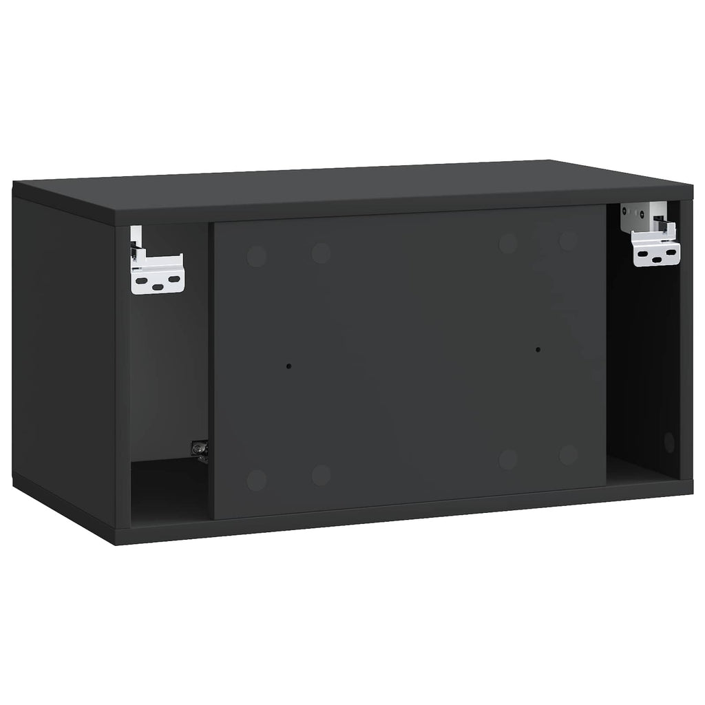 vidaXL Szafka RTV montowana na ścianie 59,5 x 31 x 30 cm Czarny