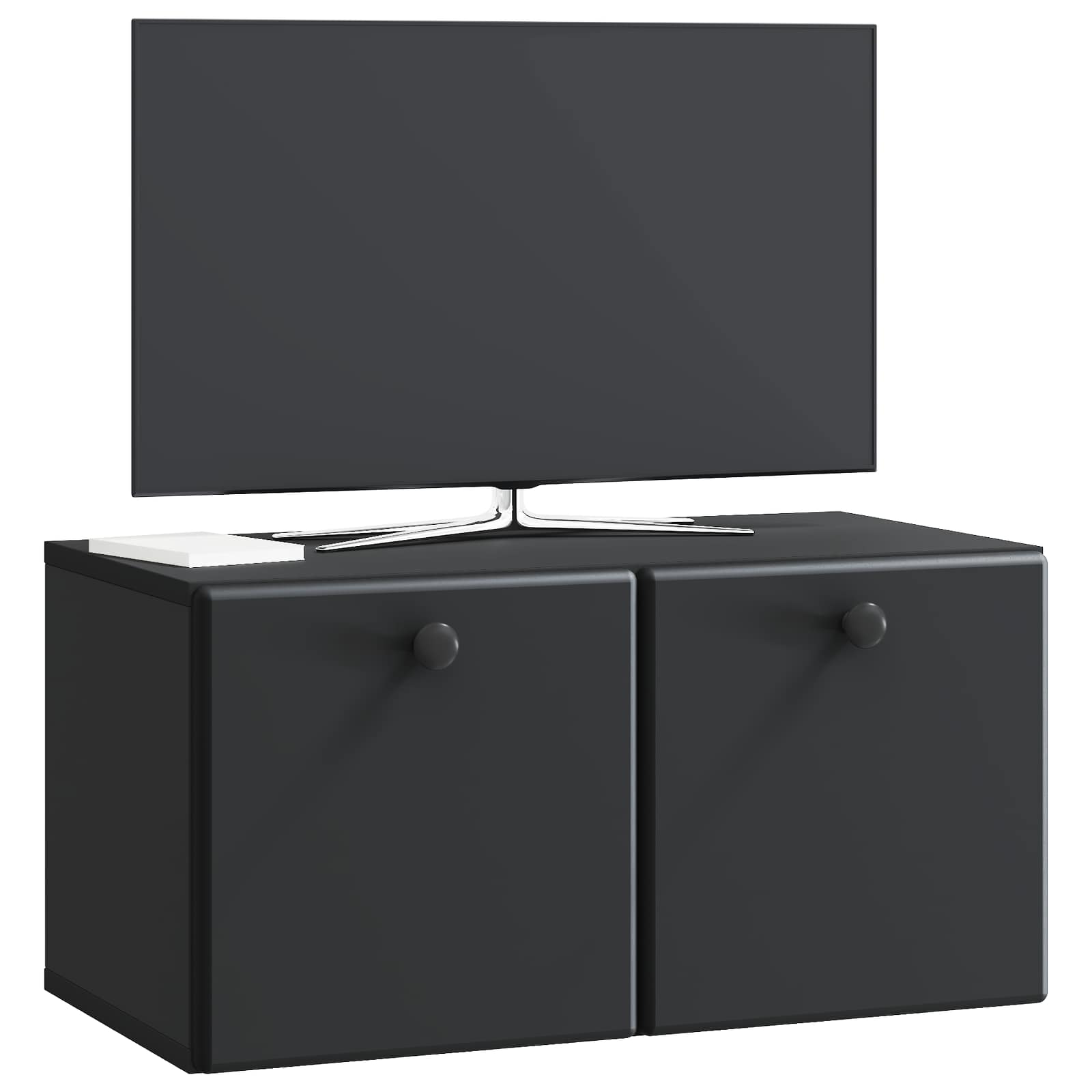 vidaXL Szafka RTV montowana na ścianie 59,5 x 31 x 30 cm Czarny