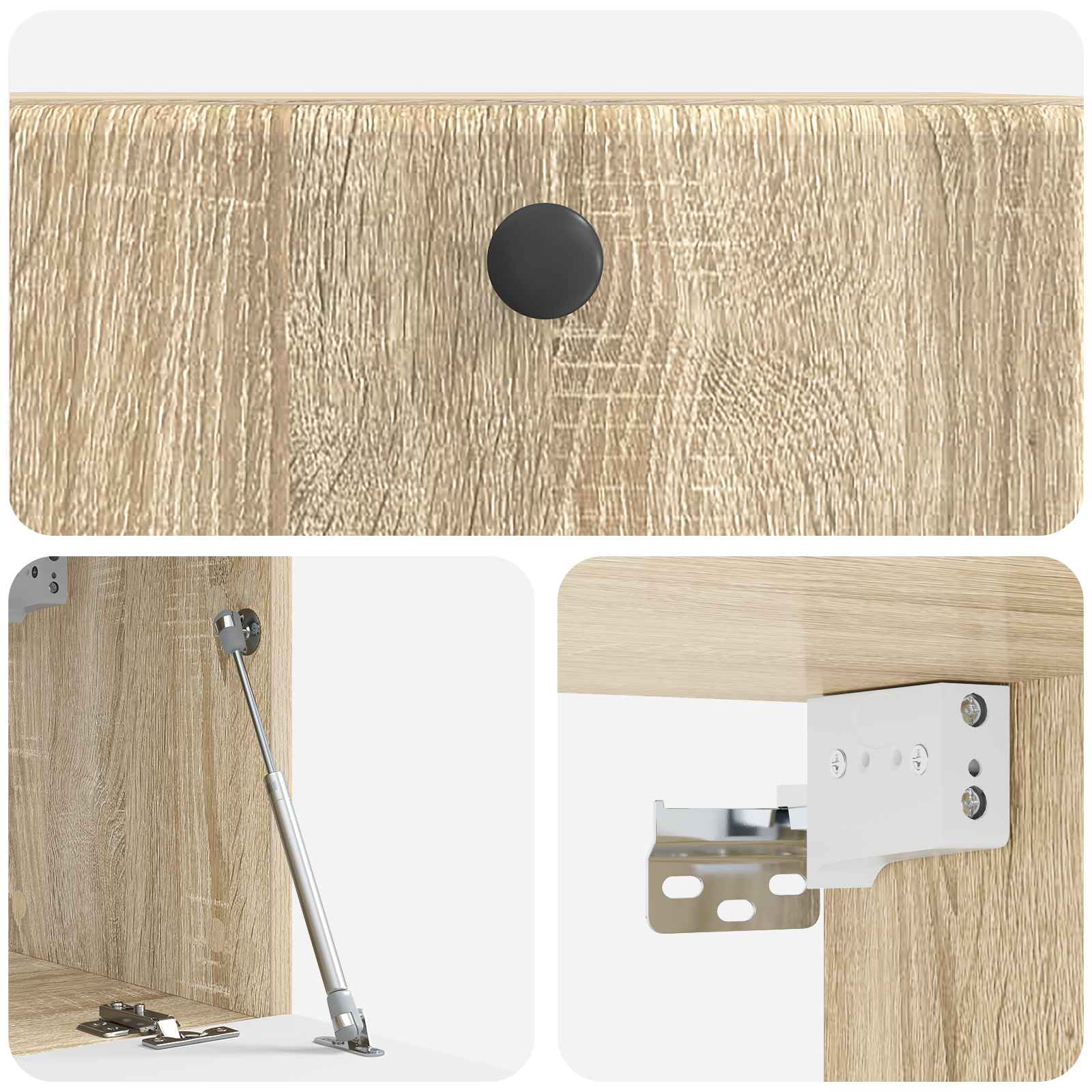 vidaXL Szafka RTV montowana na ścianie 59,5 x 31 x 30 cm dąb Sonoma