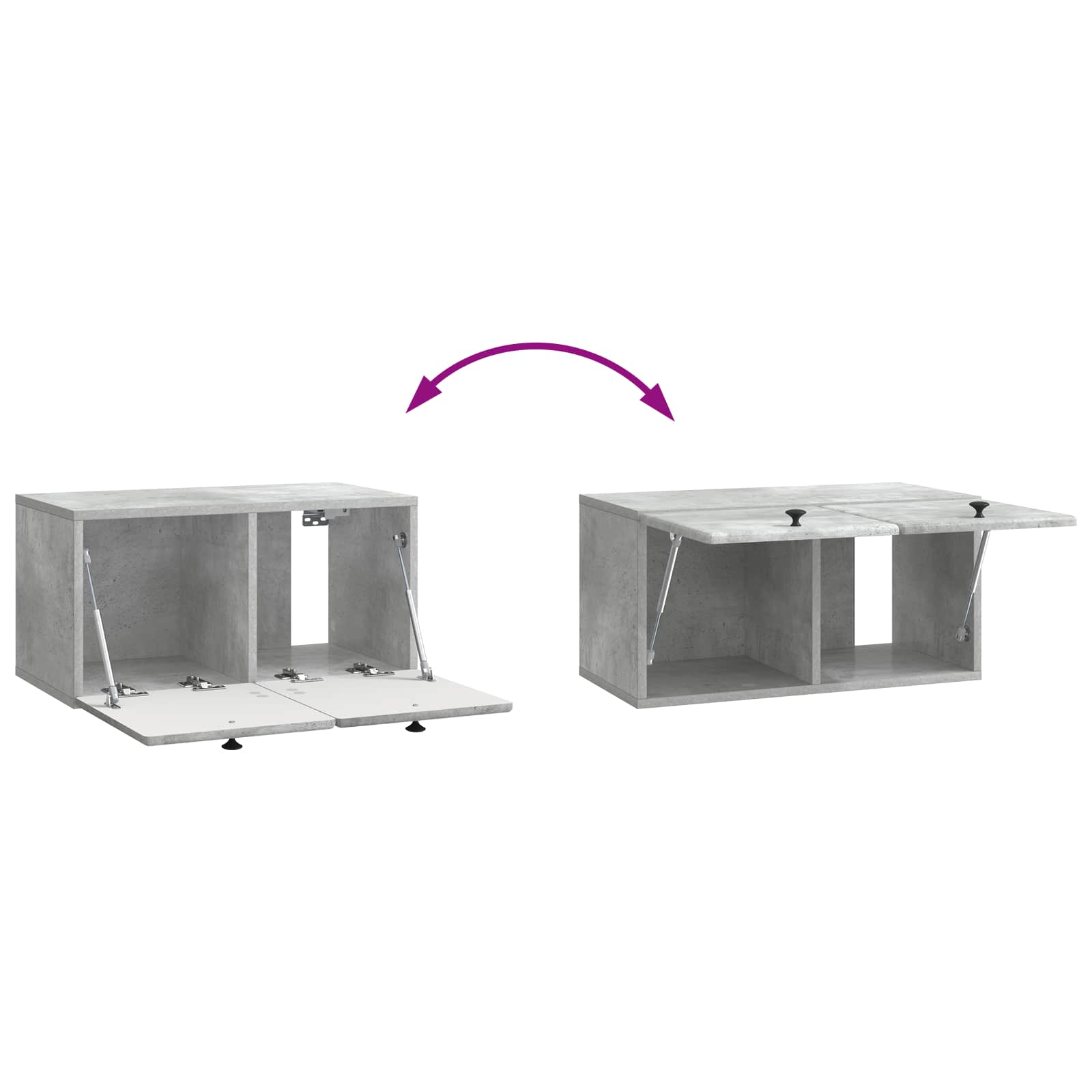vidaXL Szafka RTV montowana na ścianie 59,5 x 31 x 30 cm