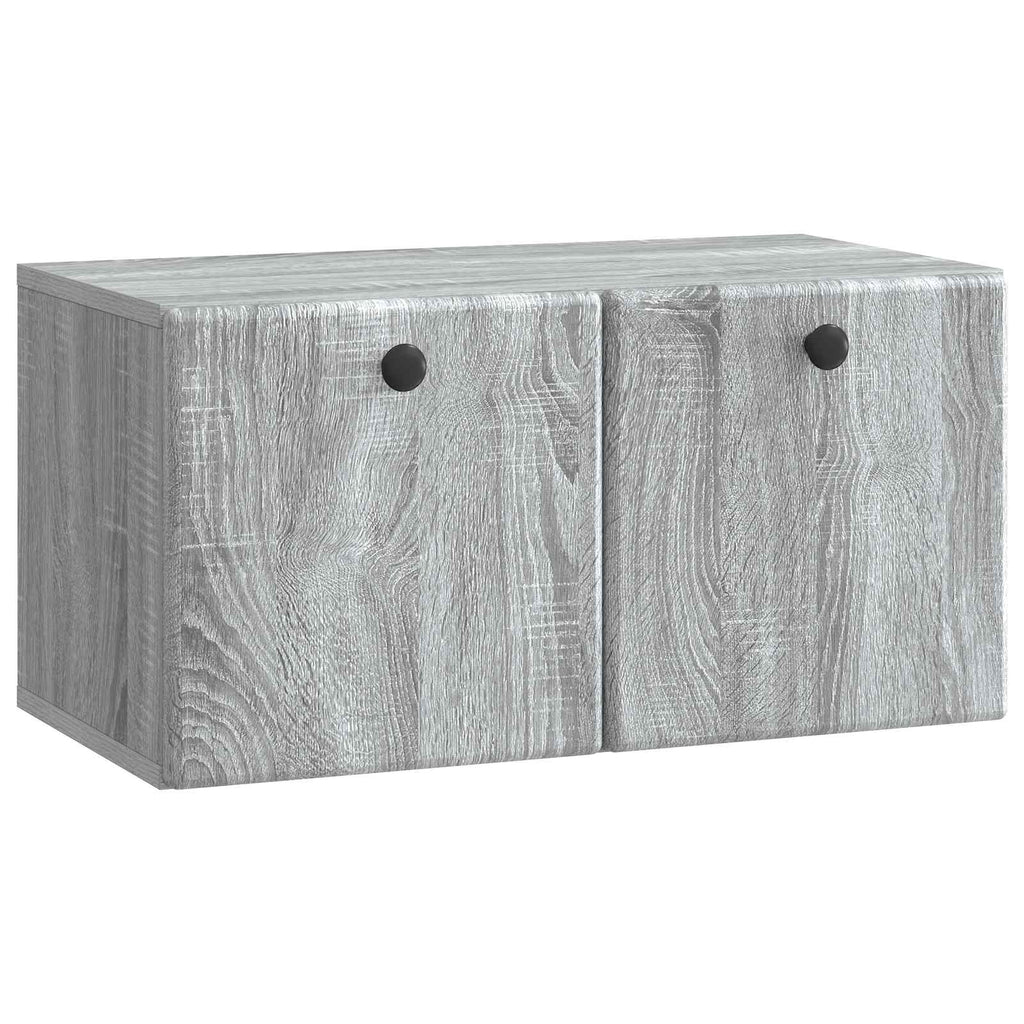 vidaXL Szafka RTV montowana na ścianie 59,5 x 31 x 30 cm Szary Sonoma