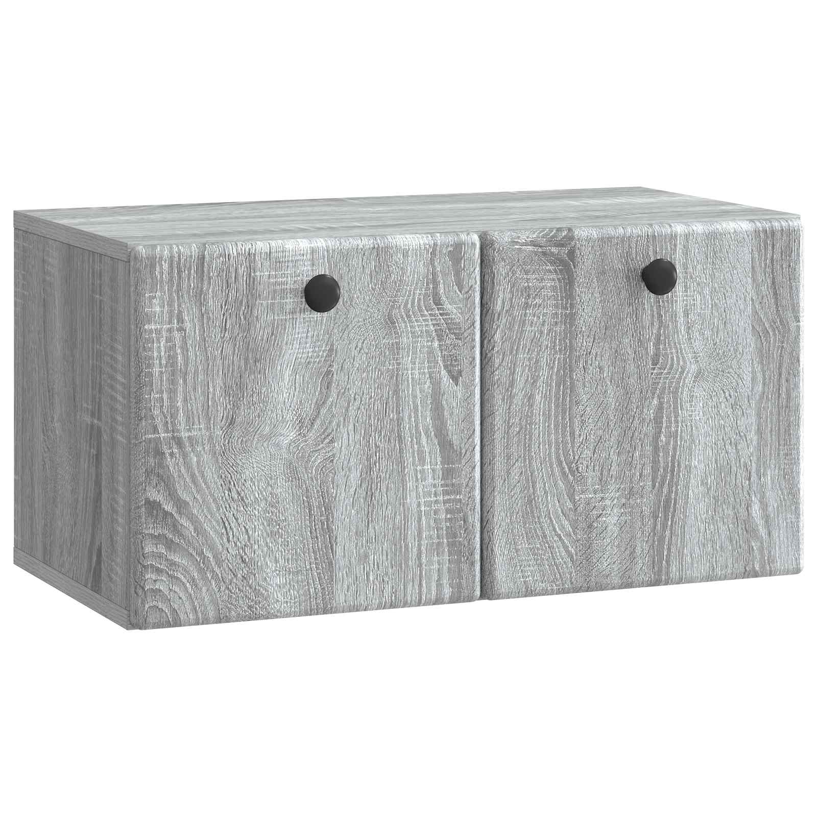 vidaXL Szafka RTV montowana na ścianie 59,5 x 31 x 30 cm Szary Sonoma