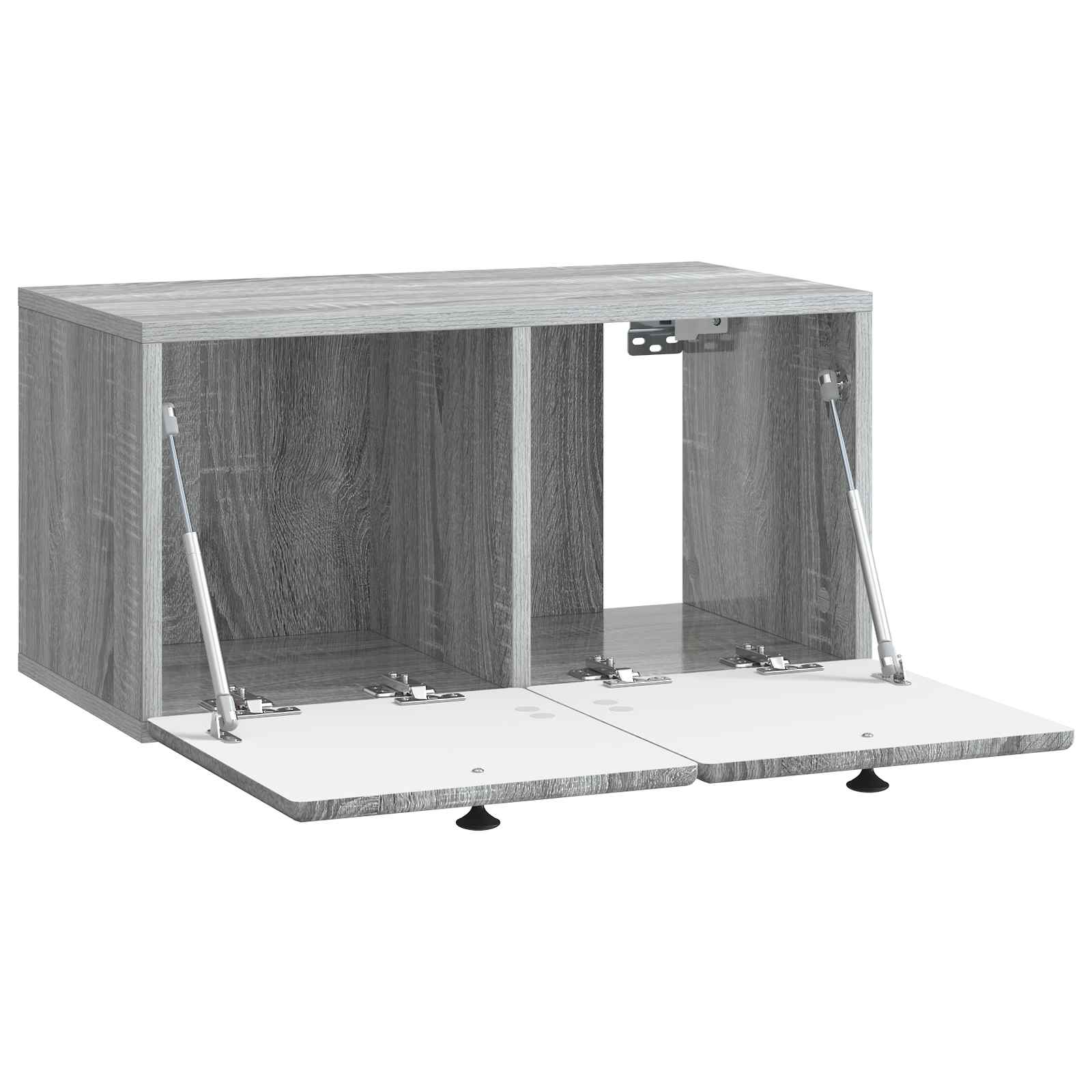 vidaXL Szafka RTV montowana na ścianie 59,5 x 31 x 30 cm Szary Sonoma