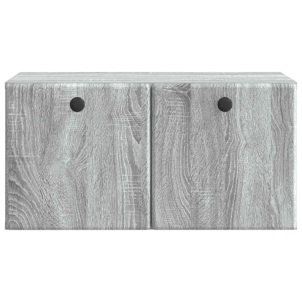 vidaXL Szafka RTV montowana na ścianie 59,5 x 31 x 30 cm Szary Sonoma