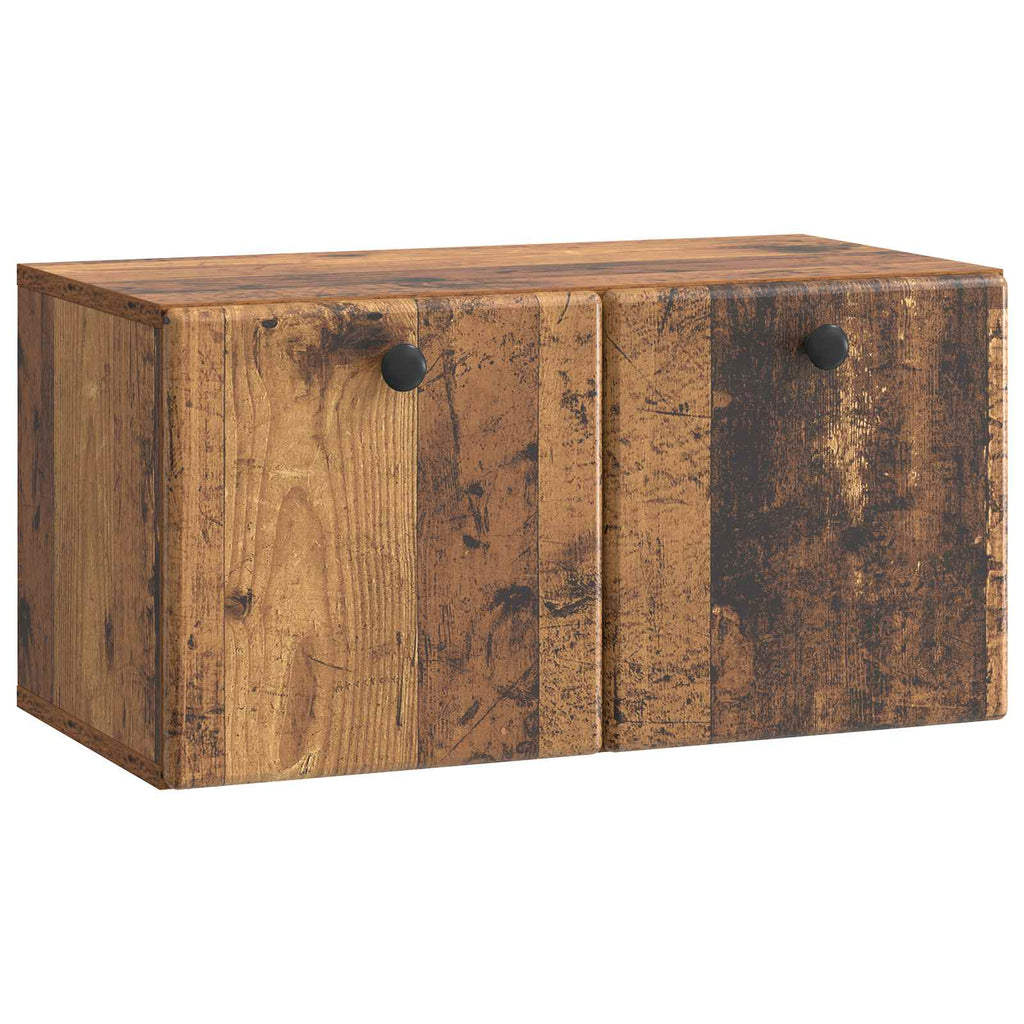vidaXL Szafka RTV montowana na ścianie 59,5 x 31 x 30 cm Stare drewno