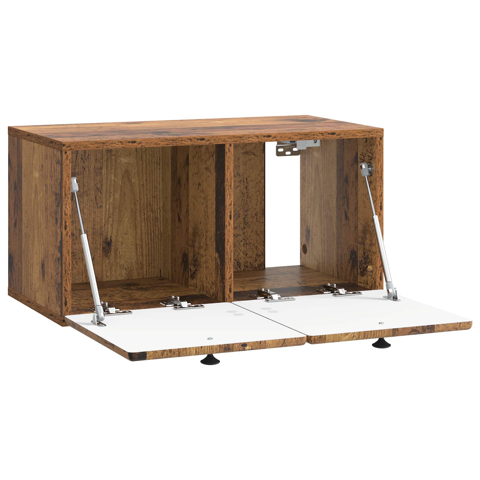 vidaXL Szafka RTV montowana na ścianie 59,5 x 31 x 30 cm Stare drewno