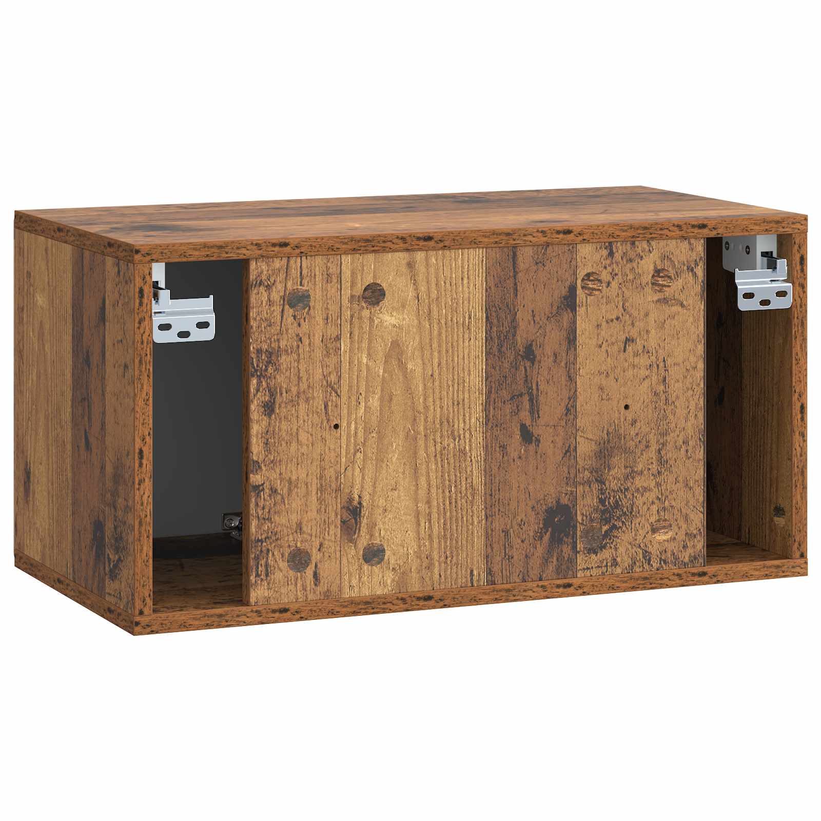 vidaXL Szafka RTV montowana na ścianie 59,5 x 31 x 30 cm Stare drewno