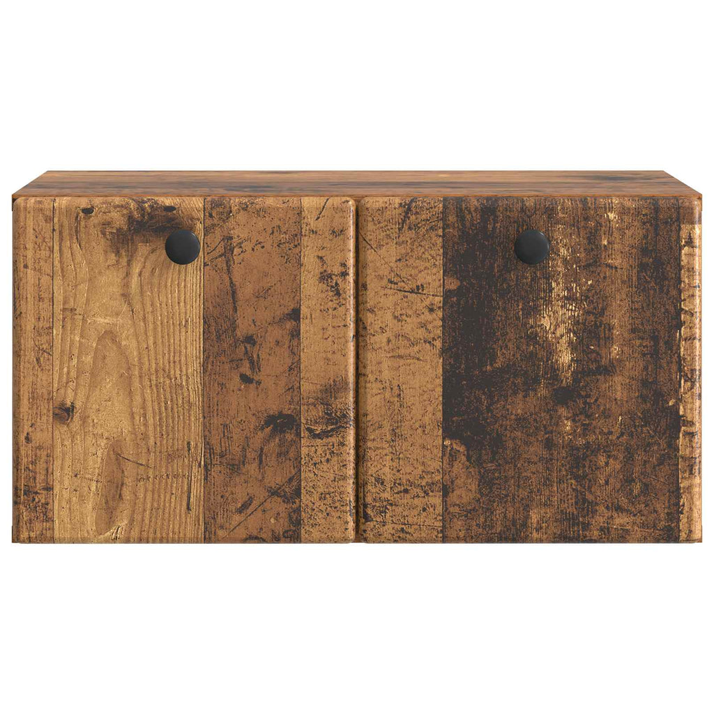 vidaXL Szafka RTV montowana na ścianie 59,5 x 31 x 30 cm Stare drewno