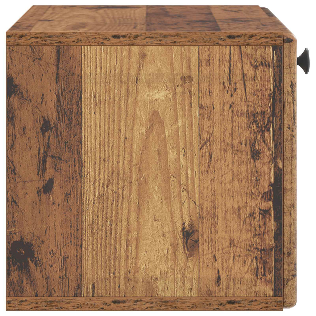 vidaXL Szafka RTV montowana na ścianie 59,5 x 31 x 30 cm Stare drewno