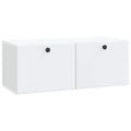 vidaXL Szafka RTV montowana na ścianie 78,5 x 31 x 30 cm Biały
