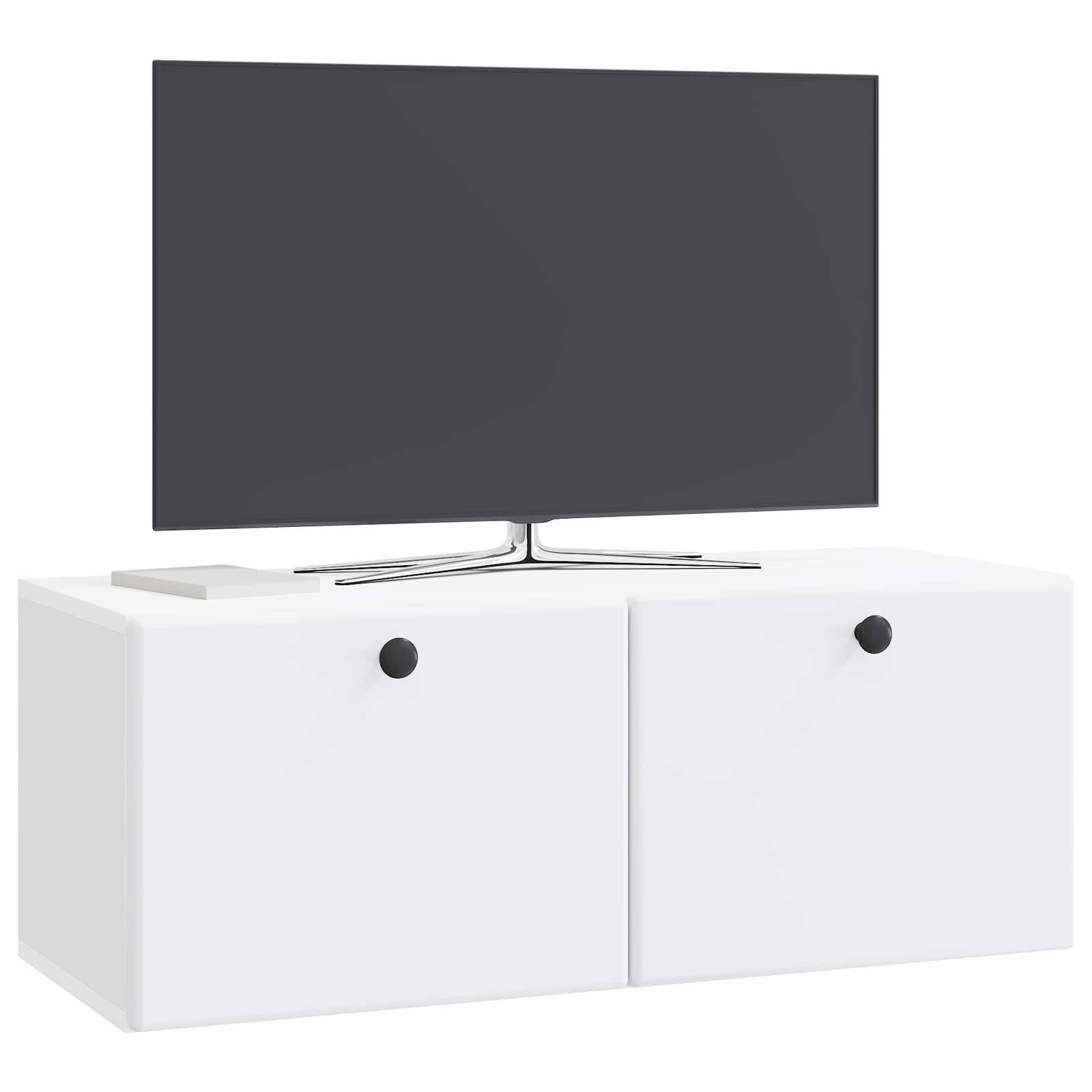 vidaXL Szafka RTV montowana na ścianie 78,5 x 31 x 30 cm Biały