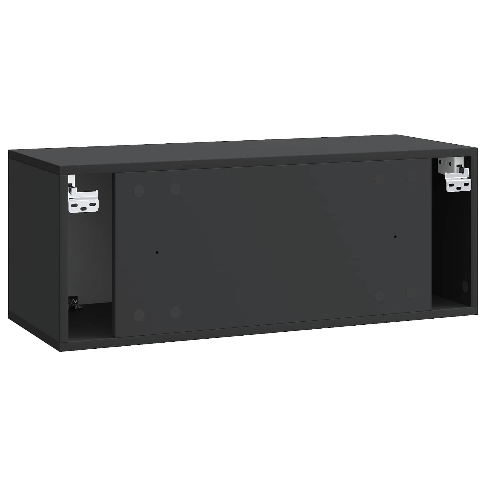 vidaXL Szafka RTV montowana na ścianie 78,5 x 31 x 30 cm Czarny