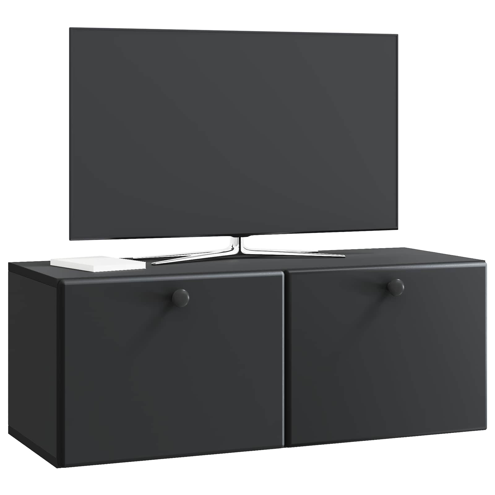 vidaXL Szafka RTV montowana na ścianie 78,5 x 31 x 30 cm Czarny